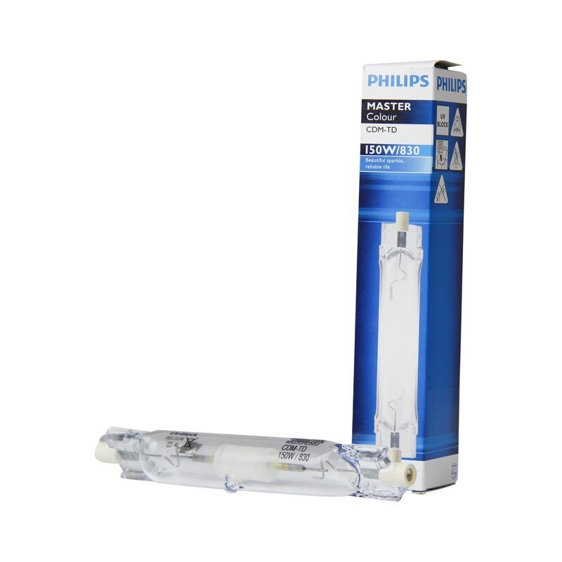 Philips 197849 Lampadina RX7s MASTErcolour CDM-TD 150W 830 Bianco Caldo