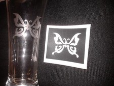 10 - 400 butterfly stencils for etching on glass  gift present craft glassware
