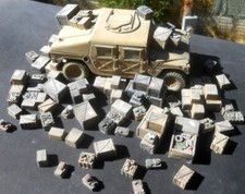 Diorama 1/35 60 Piece Unpainted Cargo Clutter Set Buy 2, Get 3 Dioramas Plus