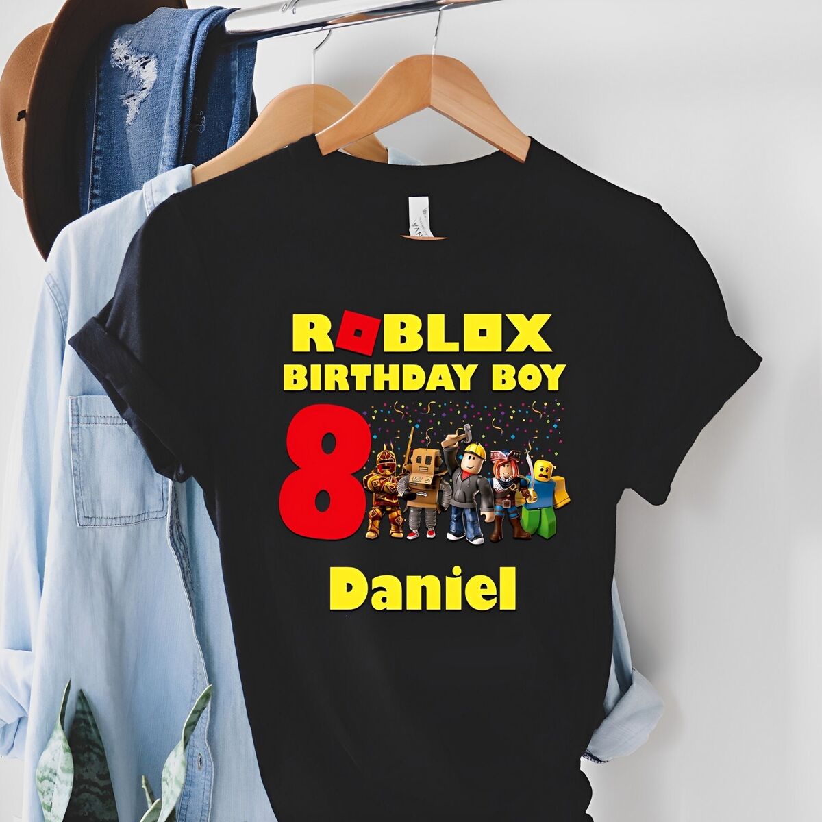 Roblox Kids T Shirt Unisex Girls/Boys Short Sleeved Clothes Tee