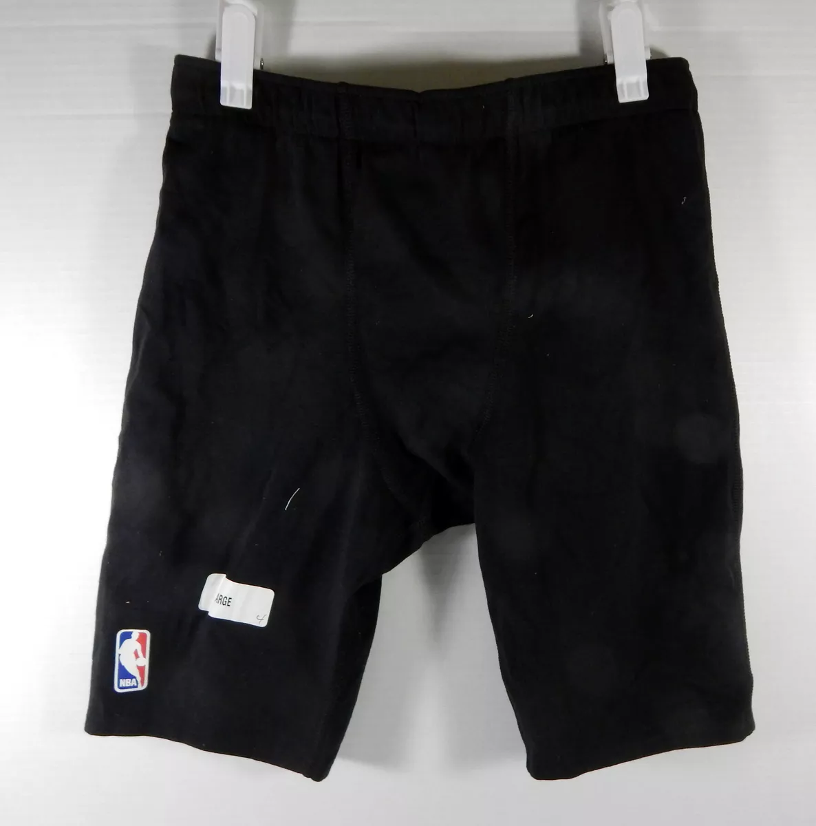 NBA Basketball Team Issued Black Compression Shorts L DP58255