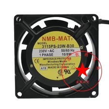 NMB 3115PS-23W-B30 230V 10/8W 8038 8CM Dual Ball Cooling Fan