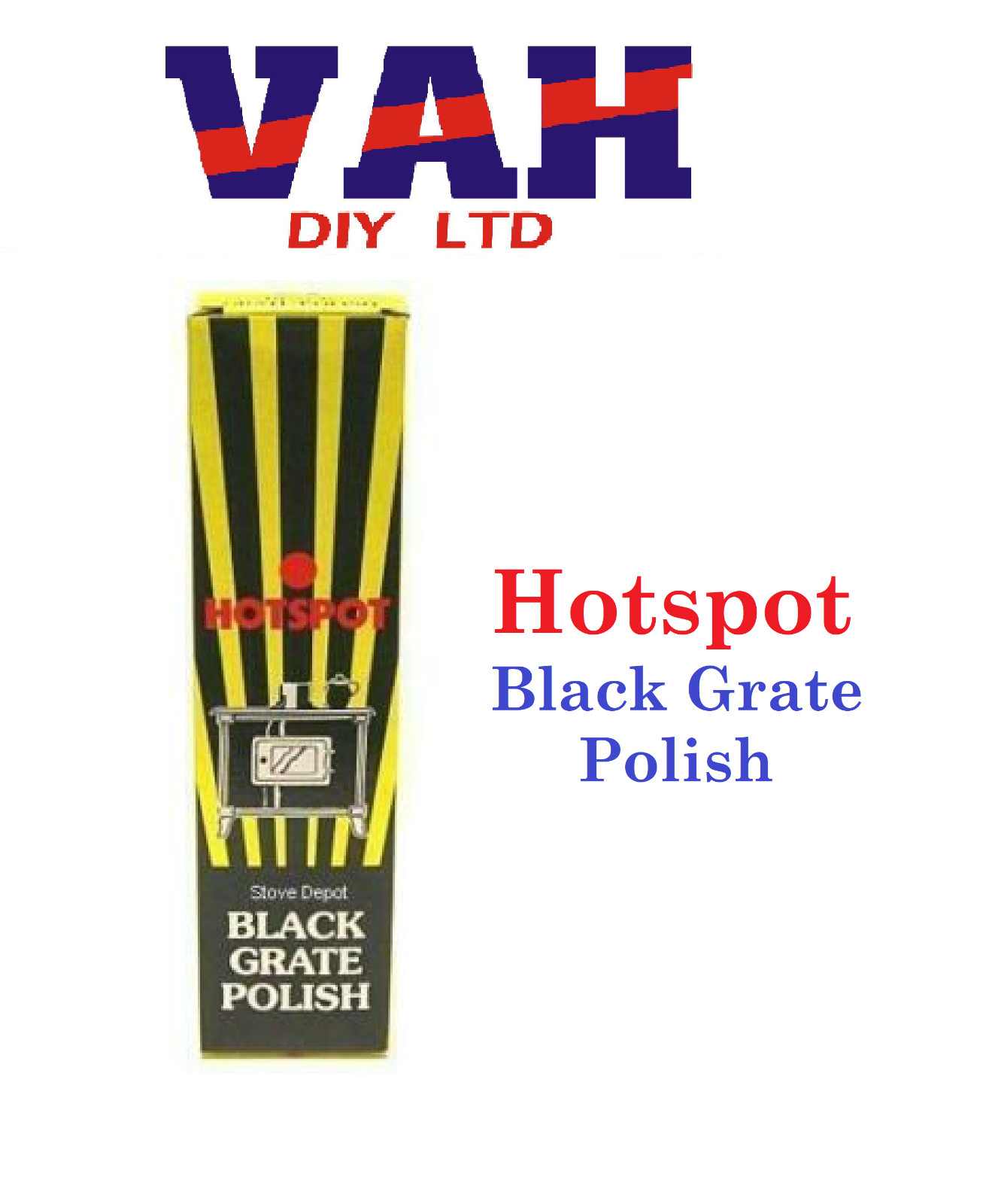 Hotspot Black Stove and Grate Polish 75ml Grelly UK