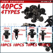 40x Molding Plastic Rivets Bumper Fender Trim Clips for most cars 91503-SZ5-003