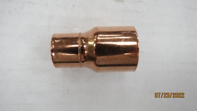 MUELLER STREAMLINE 21725 W 01036L COPPER REDUCING COUPLING 3/4'' X 1/2'' NEW