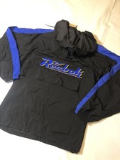 vintage 90s reebok windbreaker large color block felt spell out Basketball vtg
