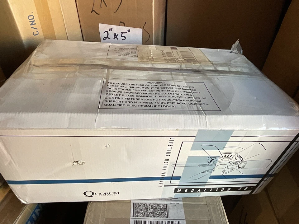 Quorum 51306-6522 Medallion Patio 52" 6-Blade Fan Satin Nickel Dark Rosewood - Image 3 of 4