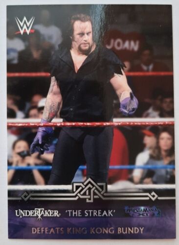 2014 Topps WWE Road to Wrestlemania UNDERTAKER The Streak Insert Card #4-0 WWF - Picture 1 of 2