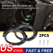 2x 7inch Headlight Mount Bracket Ring Bucket Base For 2007-2018 Jeep Wrangler JK