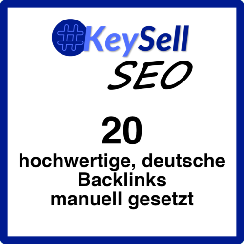 20 deutsche Backlinks, Service, Linkaufbau, manuell, .de Domains, top level