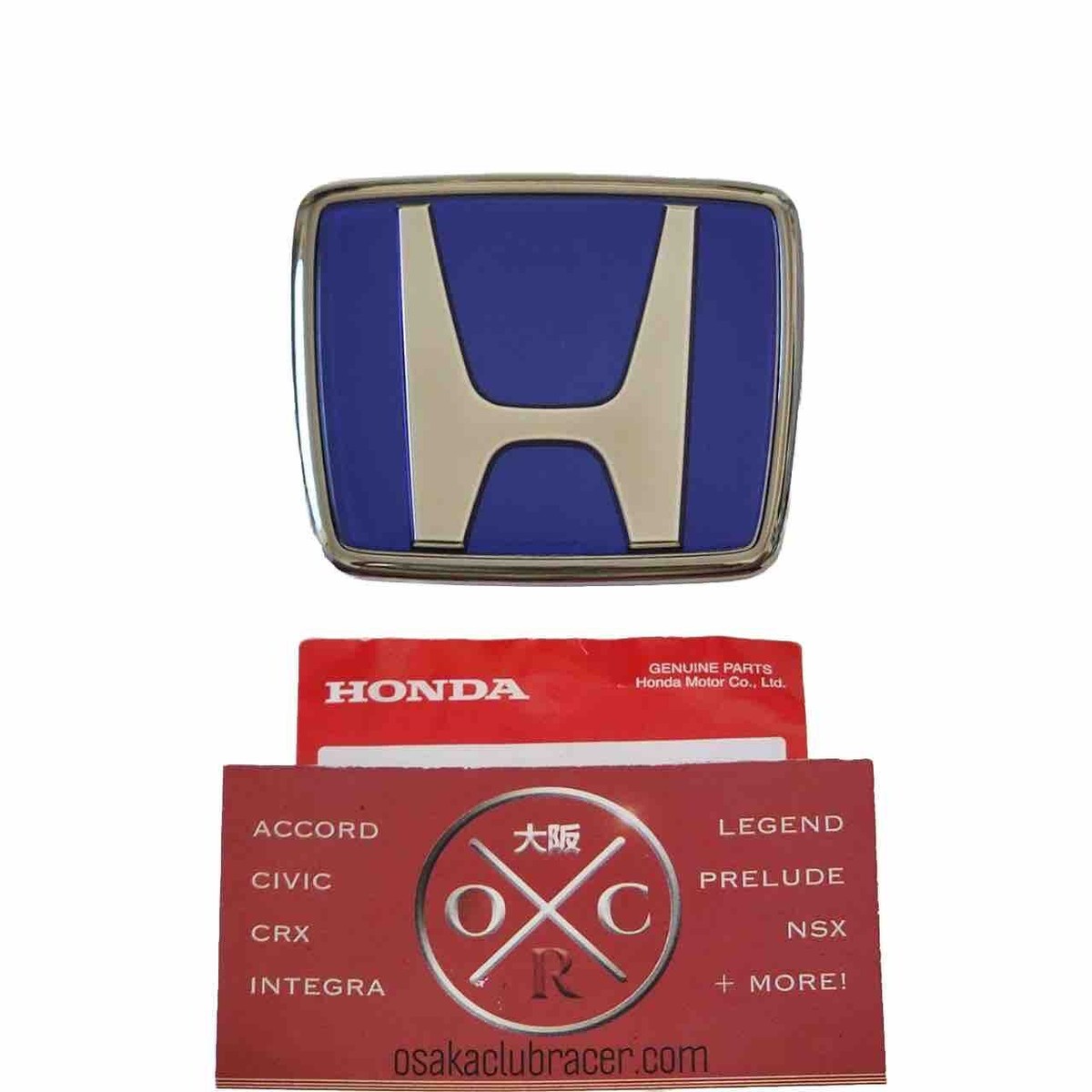 Genuine OEM 91-01 Honda NSX JDM Front Bumper Emblem Badge Gunmetal
