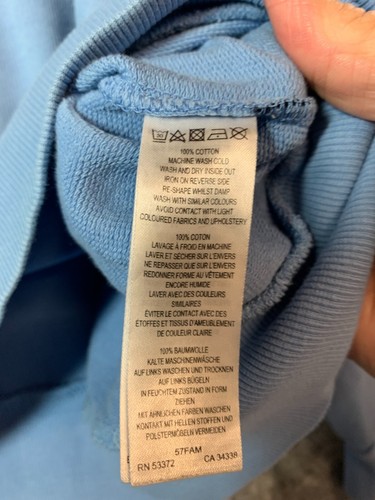 French Connection Mens Slogan Blue Crew Neck Jersey Sweater Size L (0210) - Picture 5 of 7