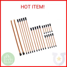 22pcs 3Pin Servo Extension Cable Cord Male to Female Wire Connectors 5 Types for