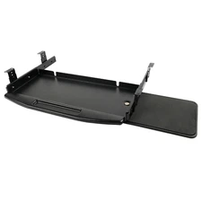 27" x 22" Adjustable Keyboard Tray Under Desk Pull Out Keyboard 360° Mouse Tray