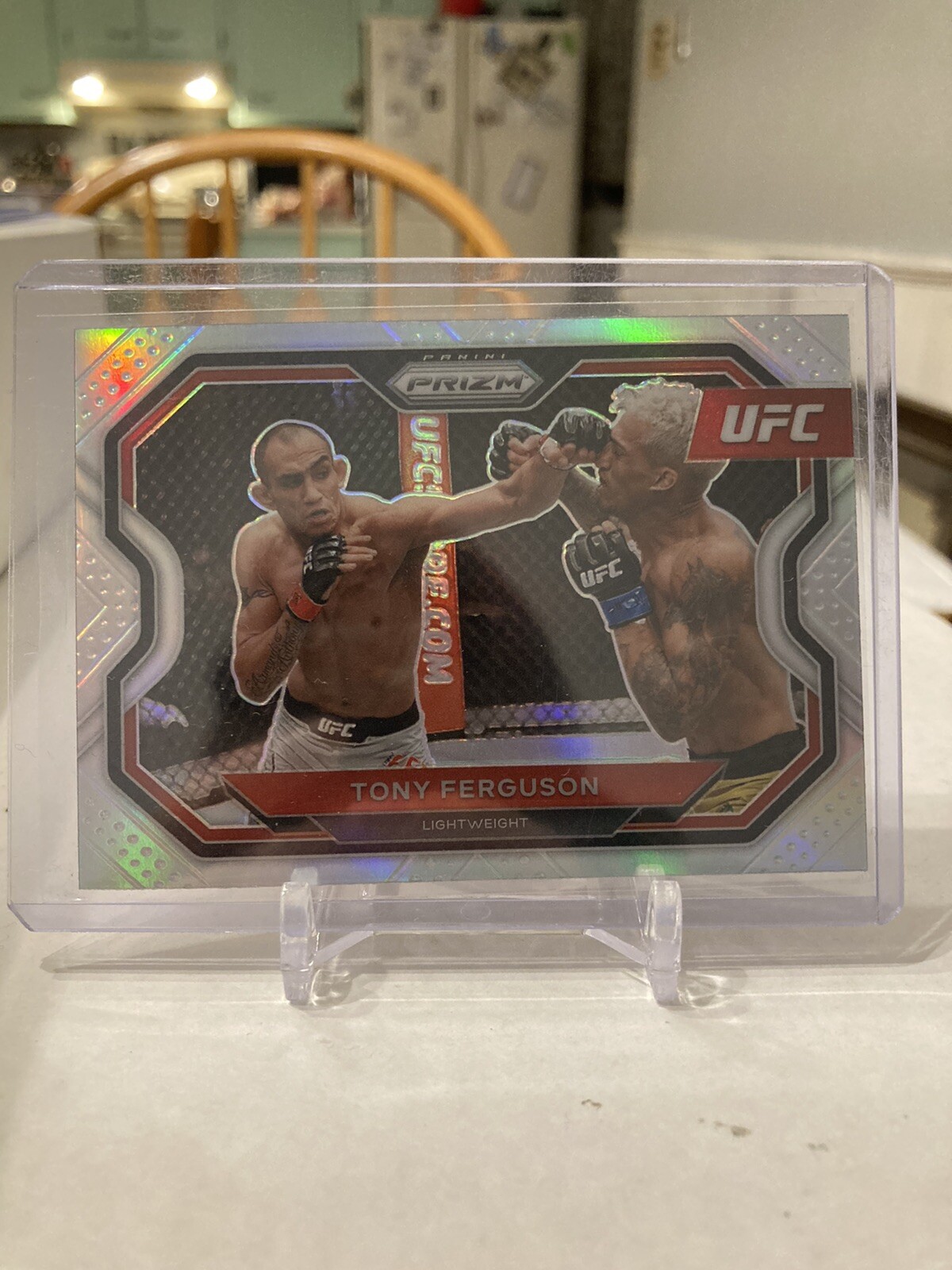 Tony Ferguson 2021 Panini Prizm UFC Silver Prizm Card #119