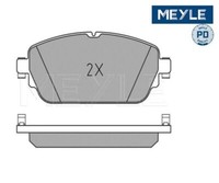 Bremsbelagsatz, Scheibenbremse Meyle 0252203119/PD