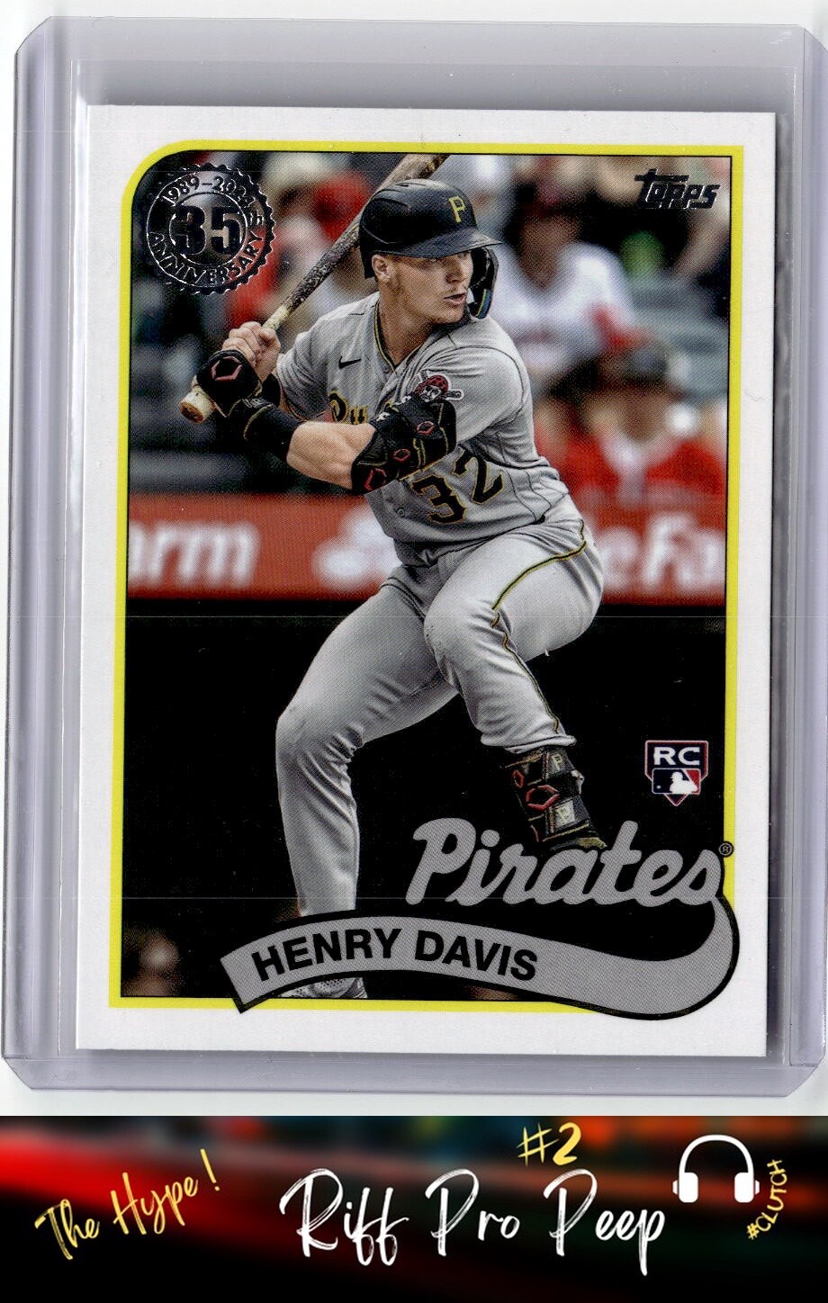 2024 Topps Henry Davis Pittsburgh Pirates 1989 35th Anniversary Blue #89B-28
