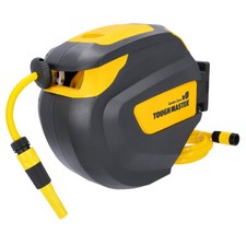 Wall Mounted 20M Retractable Garden Hose Reel with Automatic Hose Return Durable