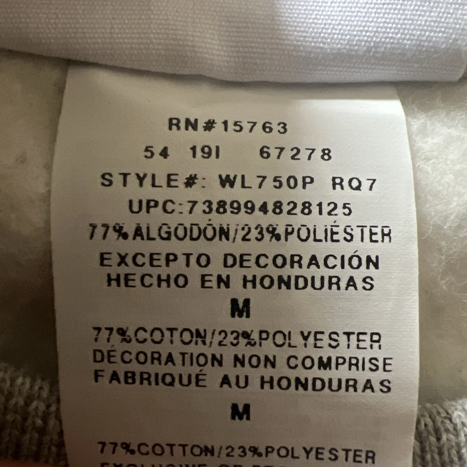 Sudadera vintage Champion tejido inverso para mujer gris medio polar estampado de logotipo Foto 3 de 4