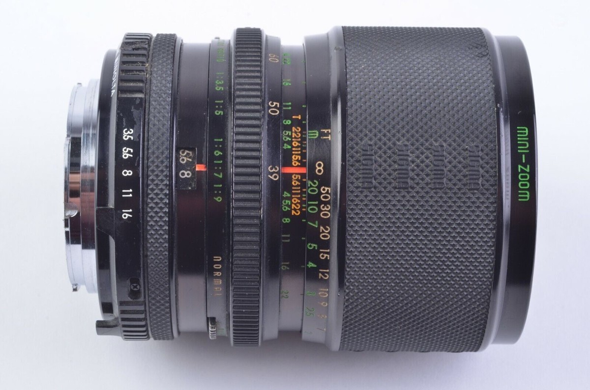 Sigma 39-80mm F3.5 Zoom Lens, UV+Case+Caps Sharp Lens