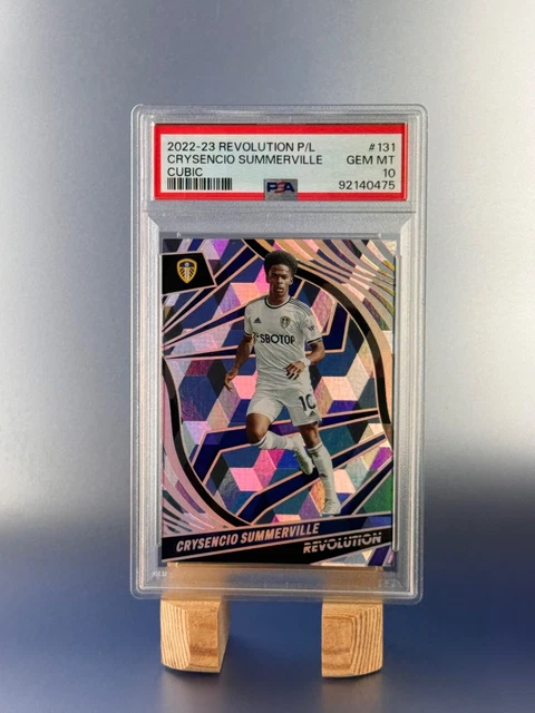 2022-23 Panini Revolution CRYSENCIO SUMMERVILLE Cubic /5 PSA 10 Leeds United