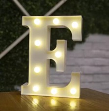 Alphabet LED Letter Lights Light Up Plastic English Letters Standing Hanging