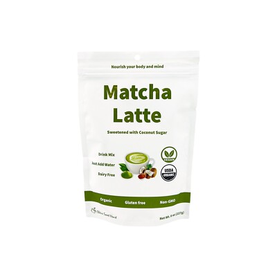 Organic Matcha Latte Sweetened with Coconut Sugar 8 oz
