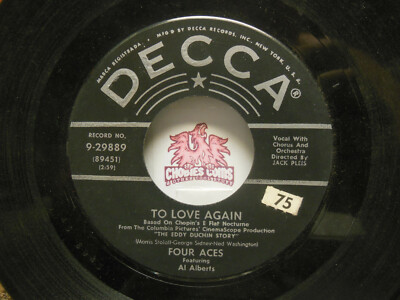 Four Aces: To Love Again / Charlie Was A Boxer, 45 RPM VG (G7) 