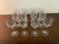 18 Porto Glasses Model Anvers Size N°11137 Crystal Saint Louis (Price Per Piece)