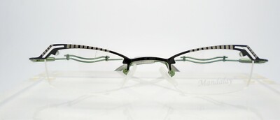Mandalay 720 Black 48-20 Eyeglass Optical Frames Glasses 