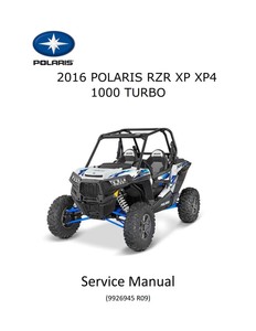 BEST Digital - Polaris RZR 1000 TURBO XP XP4 Service Repair Shop Manual