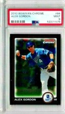 2010 Bowman Chrome Alex Gordon PSA 9