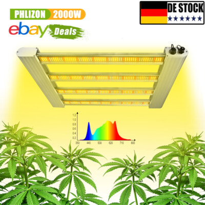 1000W Foldable LED Grow Light 8Bar Sunlike Vollspektrum lampe für Zimmerpflanzen