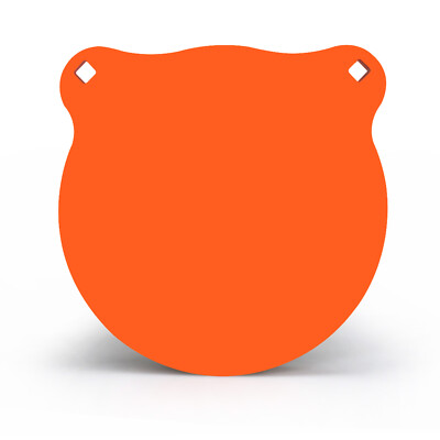 Highwild AR500 Steel Target 8'' x 3/8'' Gong Shooting Metal Target - Neon Orange