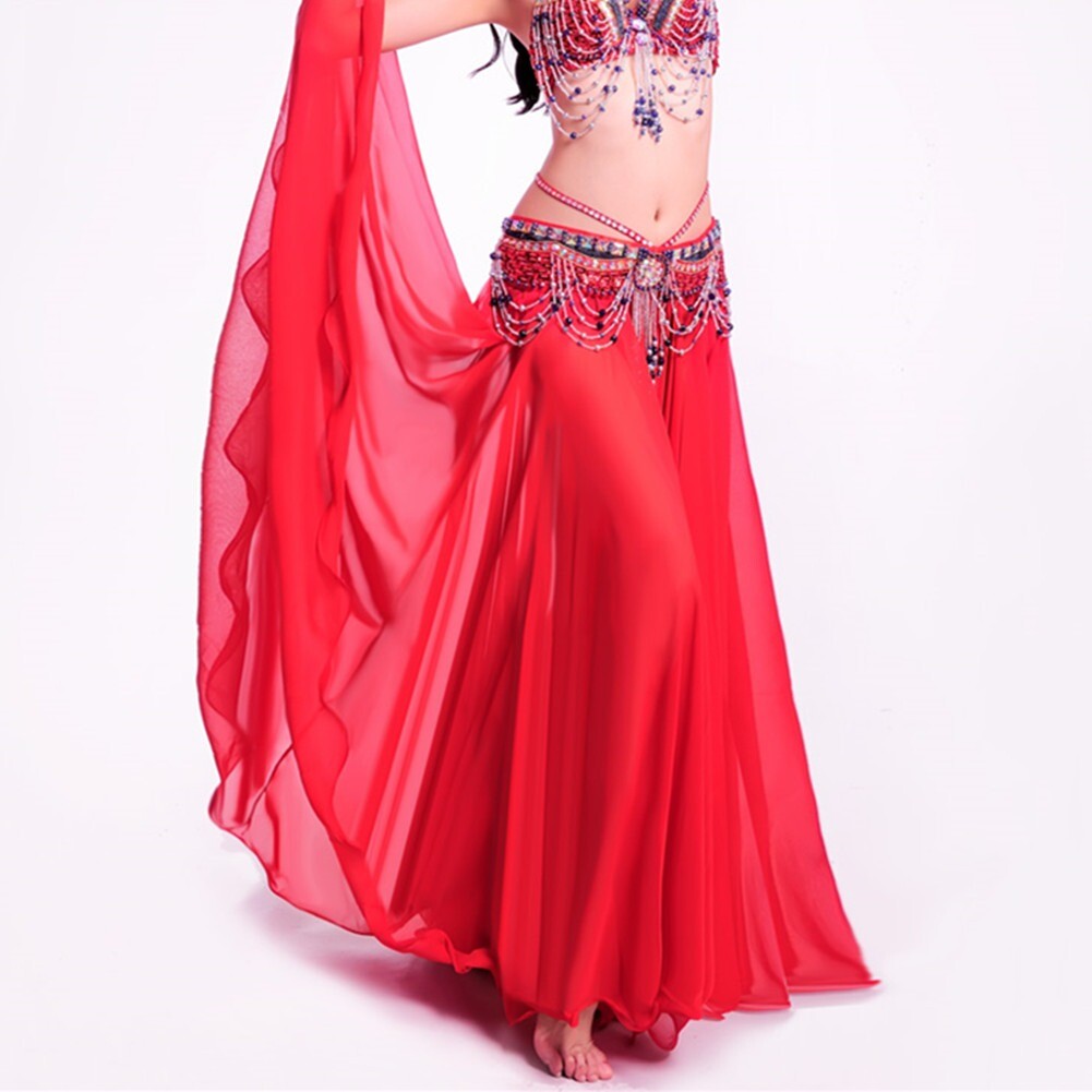 Dance Long Skirt Swing Dress Belly Dance Costume Skirts 360 Full Circle