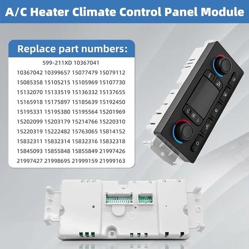 For Chevy GMC Silverado Tahoe Trail AC Climate Control Module IMPROVED 599-009 - Picture 9 of 17