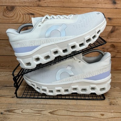 On Running Turnschuhe Damen Größe UK 7,5 Cloudmonster elfenbeinfarben Nimbus Schweizer Fitnessschuhe