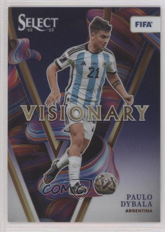 2022-23 Panini Select FIFA Visionary Paulo Dybala #13 ux8