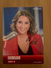 AUTOGRAMM EVA KÖCK ÖSTERREICH ORF TV MODERATORIN REPORTERIN
