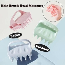 Hairdressing Tool Shampoo Comb Silicone Silicone Massage Comb Men And Women A3