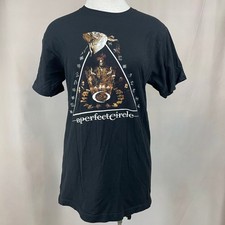 A PERFECT CIRCLE Mens L Band Tee Grunge 2017 Tour Festival Indie Merch Black