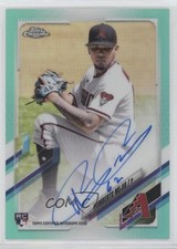 2021 Topps Chrome Rookie Aqua Refractor 143/199 Humberto Mejia #RA-HM Auto 0ge3