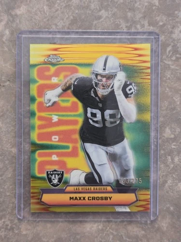2025 Topps Chrome Maxx Crosby Yellow Refractor (RAW)