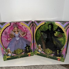 Mattel Wicked Movie Deluxe Enchanting Glinda & Thrill Elphaba Doll Set NRFB