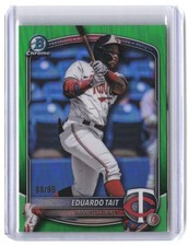 Eduardo Tait #/99 2025 Bowman Draft Chrome Green Refractor