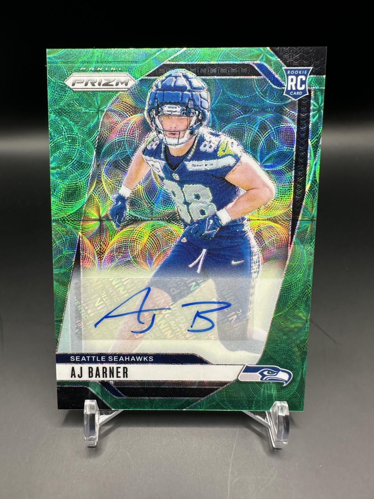 AJ Barner Seahawks Rookie Auto /75 - 2024 Prizm Football