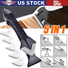 5 in 1 Silicone Sealant Remover Tool Kit Set Scraper Caulking Mould Removal US