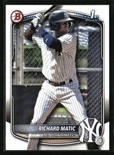 2025 Bowman Prospects Richard Matic #BP-71 New York Yankees