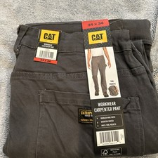 Cat Caterpillar Flex Waistband Utility Work Pants Gray Men s Sz 34x34