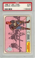 1968 - 1969 OPC O-Pee-Chee Marcel Pronovost #125 PSA 7 P1456